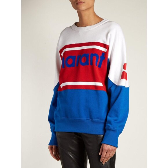 Isabel Marant Etoile Gallian Sweatshirt in Blue - Picture 3 of 5